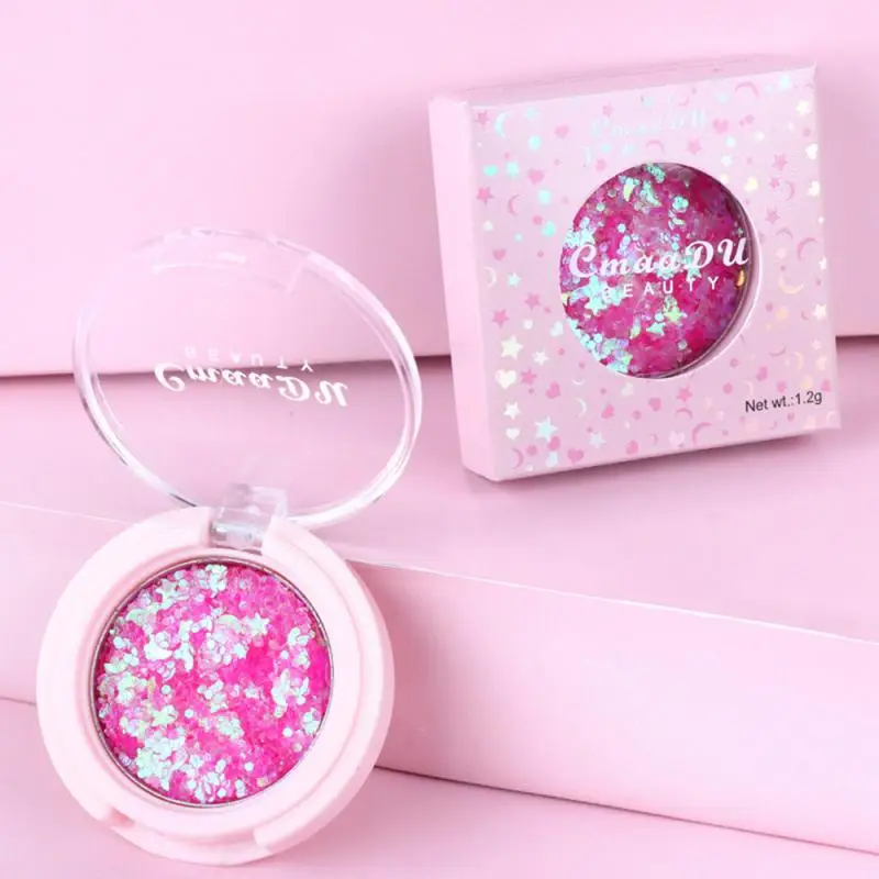 

Cmaadu Cheapest Face Eye Highlight Powder Eyeshadow Palette Shining Sequins Pentagram Moon Diamond Fragment Eye Shadow TSLM1