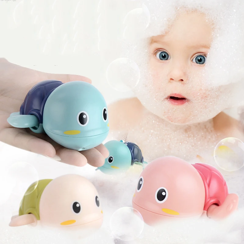 

Summer 2020 Bathroom Bath Shower Baby Clockwork Swimming Children Play Water Cute Little Bathing Bathtub Toys For Kid