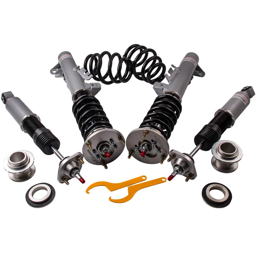 1992-1999 Coilovers with 24-Way Adjustable Damper for BMW 3 Series E36 318i 318is 318ic 323i 323ic 323is 328i 328is 328ic M3 Gold