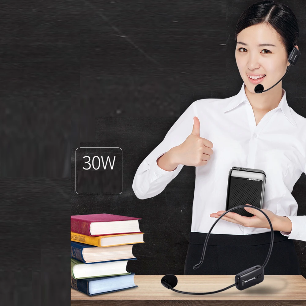 مكبر صوت لاسلكي مع ميكروفون ، مكبر صوت 30 واط ، UH...