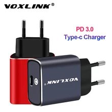 VOXLINK 18 Вт Быстрая зарядка usb type-c QC3.0 настенное/дорожное USB-C зарядное устройство для iPhone x xs xr 8 Plus samsung S9 Xiaomi mi8 huawei p30 LG