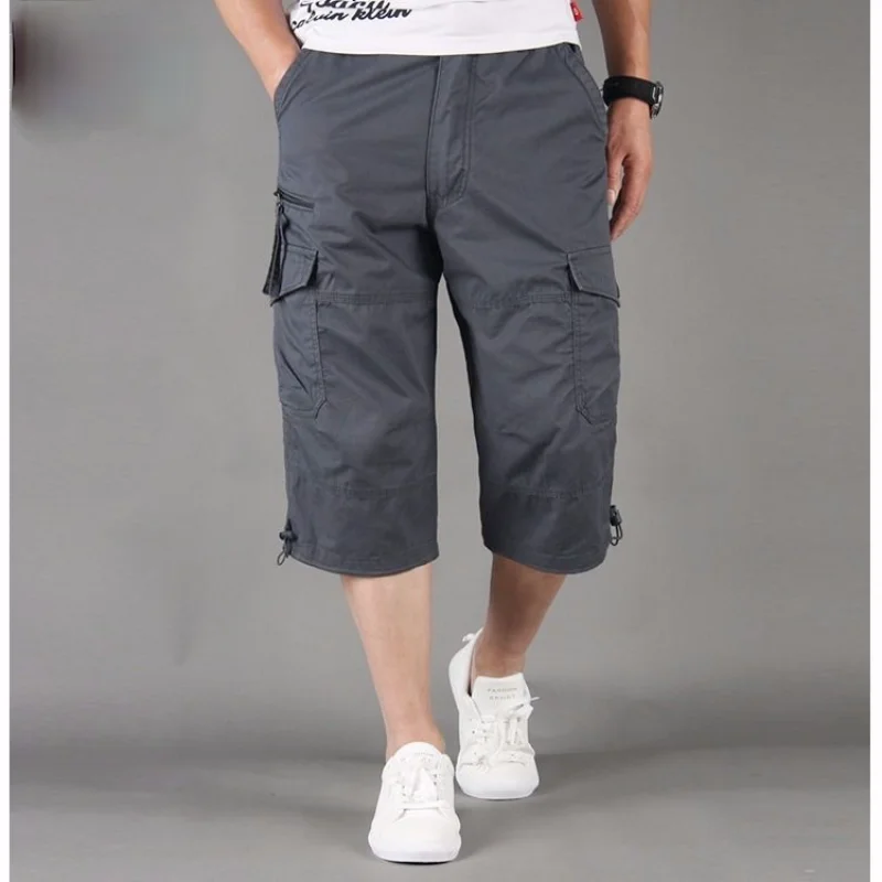 

2021 Spring Autumn New Fashion Oversized Cargo Pants Men Breathable Men's Casual Running Sweatpants Straight Beach Shorts Male