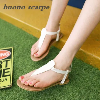

2019 women's student simple beach pin-toe flat shoes