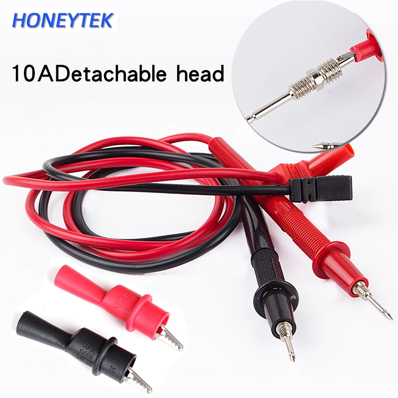 

HONEYTEK Multimeter probes replaceable needles test leads probes for digital multimeter cable feeler for testerwire tips