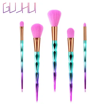 

5PCS Make Up Foundation brush Wool Fiber eyeshadow eyebrow eyeliner soft Cosmetic Brushes Eye Shadow pinceis de maquiagem J913