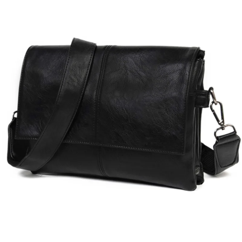 Мужская деловая Повседневная сумка портфель из ПУ-кожи мужские сумки коричневые высококачественные мужские деловые большие емкости - Цвет: Black briefcase