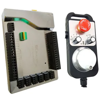 

High quality mach3 USB CNC 4/6 Axis Stepper Motor controller card Smooth Motion USB Breakout board 24V +CNC 6 axis MPG handwheel