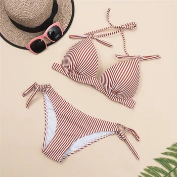

Fashion Womens Patchwork Bikini Push-Up Pad Swimwear Swimsuit Beachwear Set купальник женский swimwear women bikini 2020