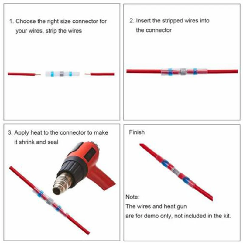 

Marine Heat Shrink Connector Automobile Motorcycle Aerospace Replacement Sealed Transparent