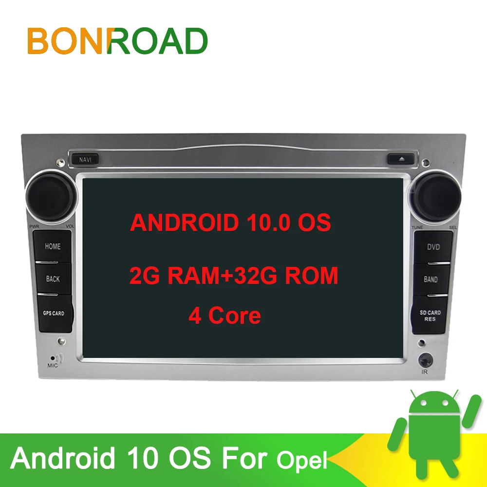 Bonroad 2Din Android 9,0 автомобильный DVD мультимедийный плеер радио видео gps навигация для Opel стерео приемник Astra Antara Zafira Corsa