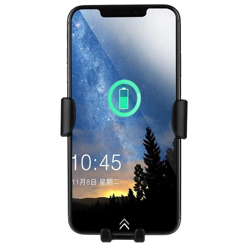 Ouhaobin, автомобильное беспроводное зарядное устройство для iPhone Xs, для samsung Galaxy S10/S10 Plus, Беспроводная зарядка для телефона, автомобильный держатель для Xiaomi