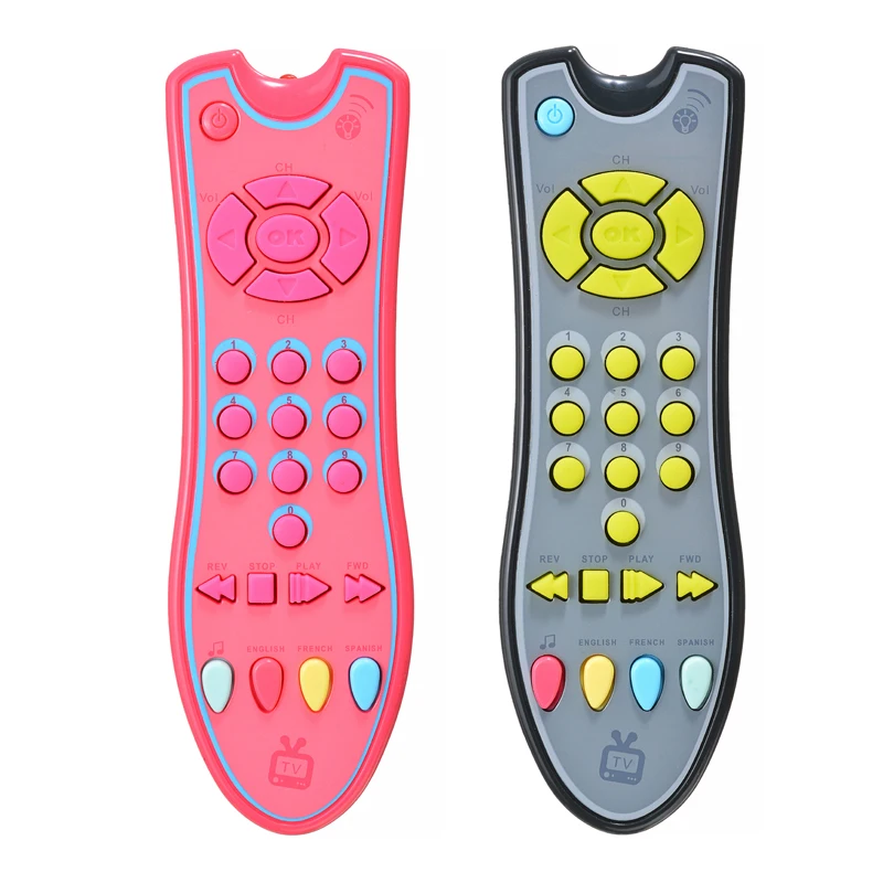 1 pièces musique Simulation téléphone Mobile bébé TV télécommande début jouets éducatifs numéros électriques Machine d'apprentissage à distance jouet