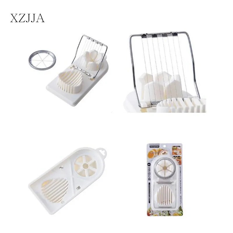 XZJJA Multi-function Stainless Steel Egg Slicers Fancy Egg Luncheon Meat Fruit Cutter Cooking Gadgets Kitchen Accessories
