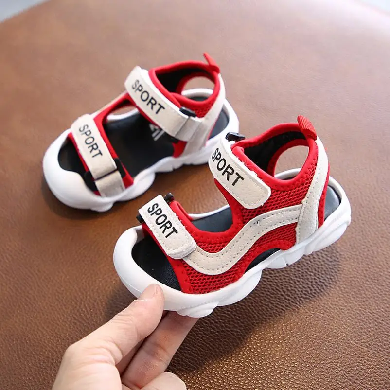 

Baby sandals 2020 summer new children's toddler shoes boys and girls mesh anti-playing beach shoes boys Sandals