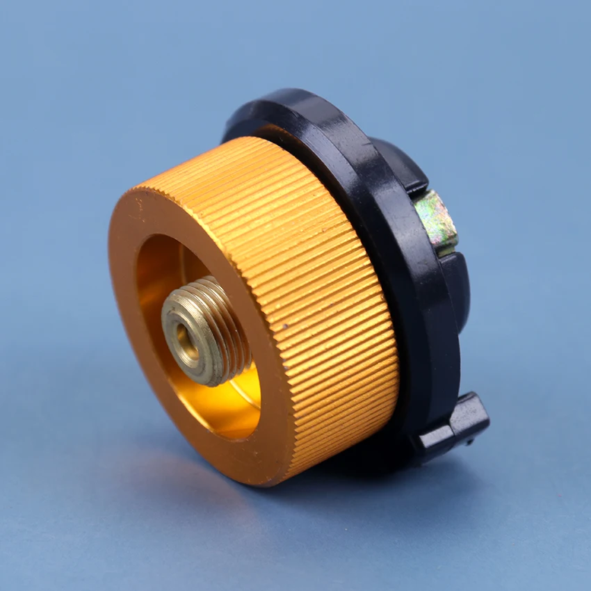 Outdoor Hiking Picnic Gas Tank Adapter Stoves Connector Conversion Split Type Gas Cartridge Auto-off Tank Adapter Accessory