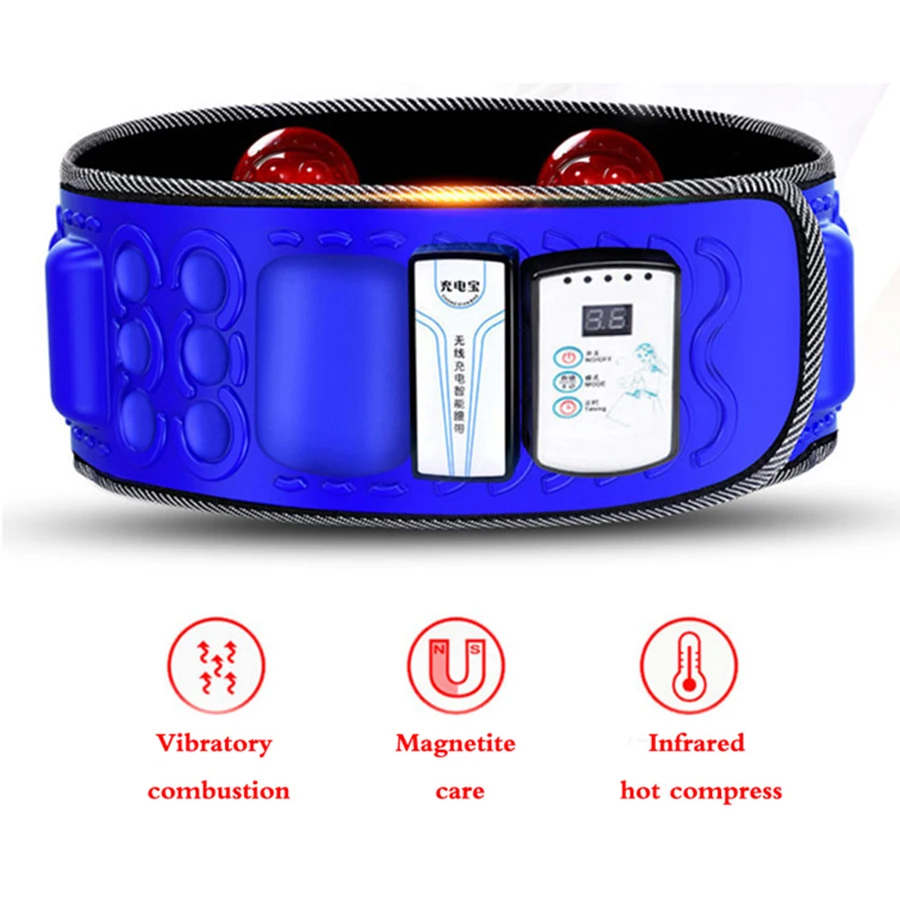Electric Infrared Slimming Belt Vibration Fitness Massager Lose Weight Shaking Machine X5 Times Abdominal Belly Fat Burn Loss muscle stimulator abdominal muscle stimulator weight loss