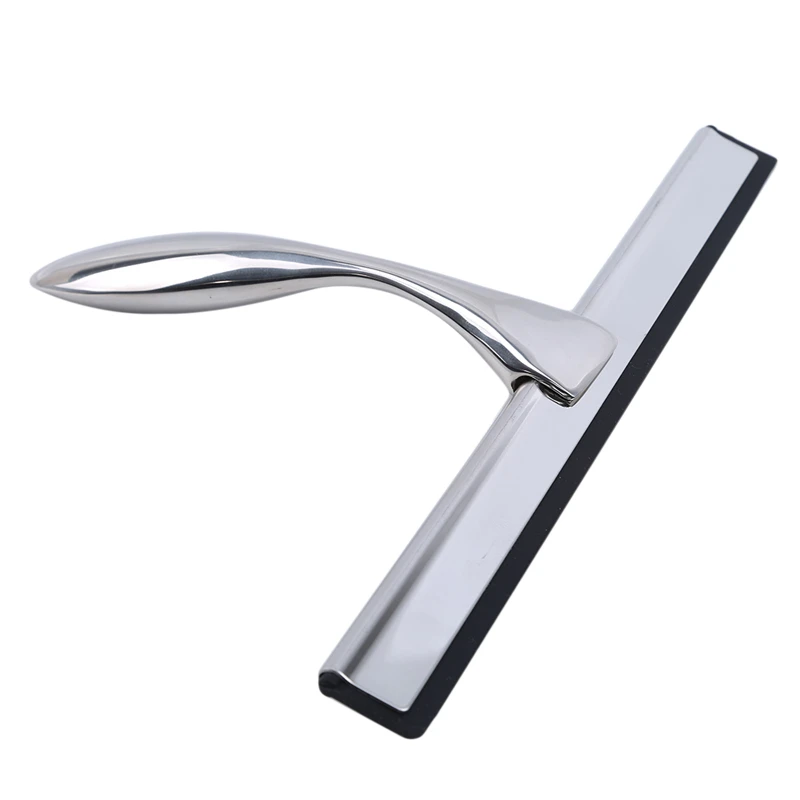 Stainless Steel Squeegee Glass Window Cleaner Car Wiper Suction Hook Removal Of Steam Cleaning Brush