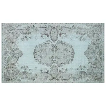 

Handmade Blue Vintage Overdyed Turkish Area Rug 177x297 Cm-5'10''X9'9''