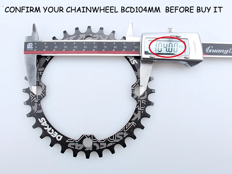 DECKAS Ultralight 104 BCD 32T 34T 36T MTB велосипед Узкий широкий цепной круг Овальный