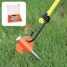 

Steel 1Set Practical Pop Up Camping Tent Stakes Smooth Surface Tent Stakes High Hardness for Outdoor