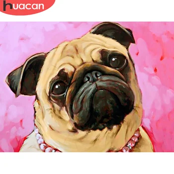 

HUACAN 5D Diamond Painting Dog Animal Full Drill Diamond Art Embroidery New Arrival Home Decoration Sale