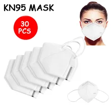 Máscaras de 5 camadas kn95 adaptável contra a poluição respirável n95 máscara de segurança não tecido earloop kn95 máscara proteção nível protetor
