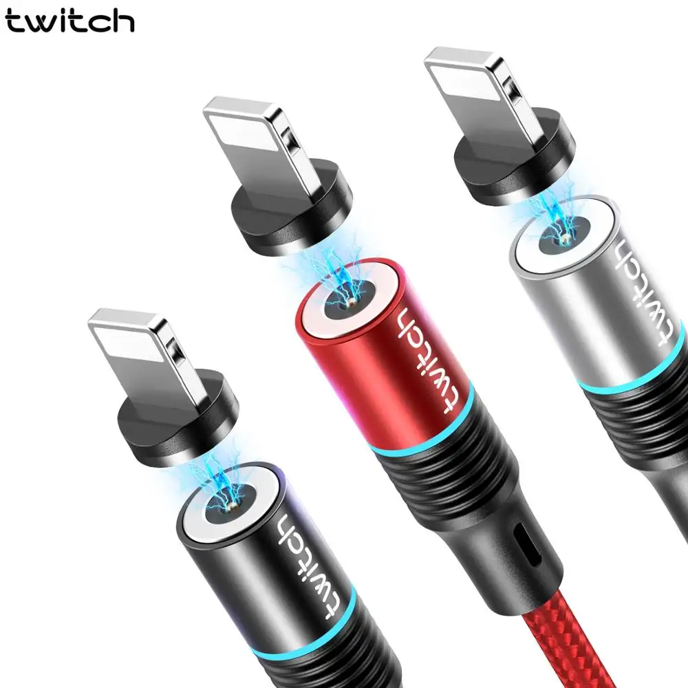 Магнитный кабель Twitch 3m 2m 1m Micro Usb Type C зарядный Шнур для iPhone 11 USB Huawei P20 P30 Pro