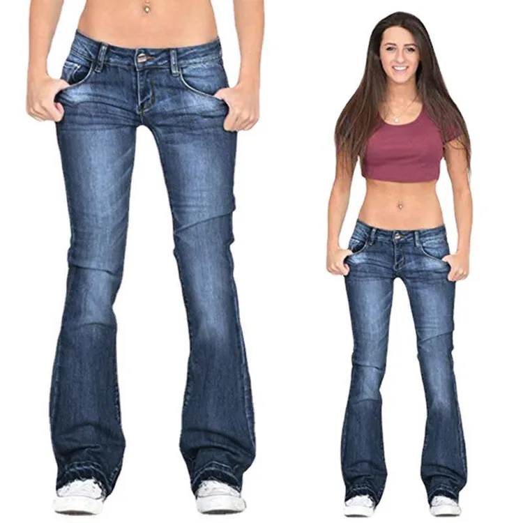 stretch skinny flare jeans