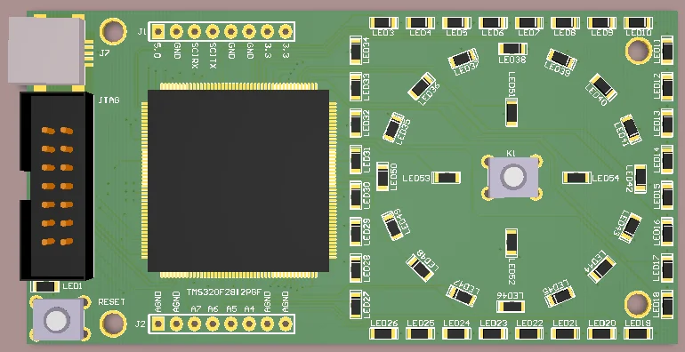 ДЛЯ TI TMS320F2812DSP макетная плата системная плата основная плата DIY печатная плата веселый светодиодный дисплей