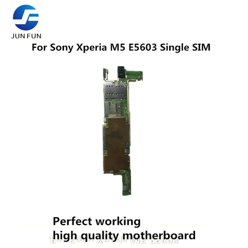 Оригинальная разблокированная б/у материнская плата для Sony Xperia M5 E5603 с одной