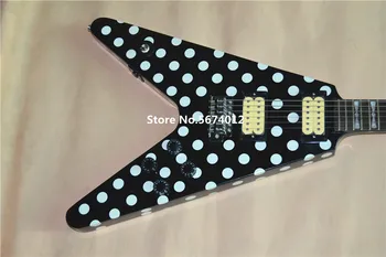 

Free Shipping Randy Rhoads Signature Electric Guitar Polka Dot Finish Top China Guitar
