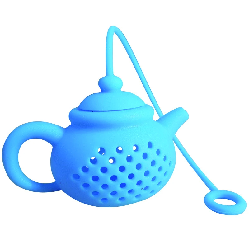 Креативный силиконовый ситечко для заваривания чая в форме чайника, чайный пакетик, чайный горшок в форме фильтра, устройство для замачивания, принадлежности для заваривания чая