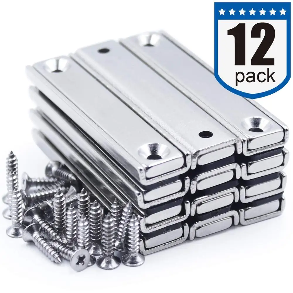 Ceny Silne neodymowe magnesy na lodówkę z licznikiem otworu, z łbem stożkowym magnetyczny z śruby mocujące 60x13.5x5mm, opakowanie 12