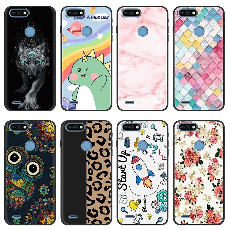 Funda de teléfono con diseño de moda de silicona para Tecno POP2F/B1F, impermeable, TPU