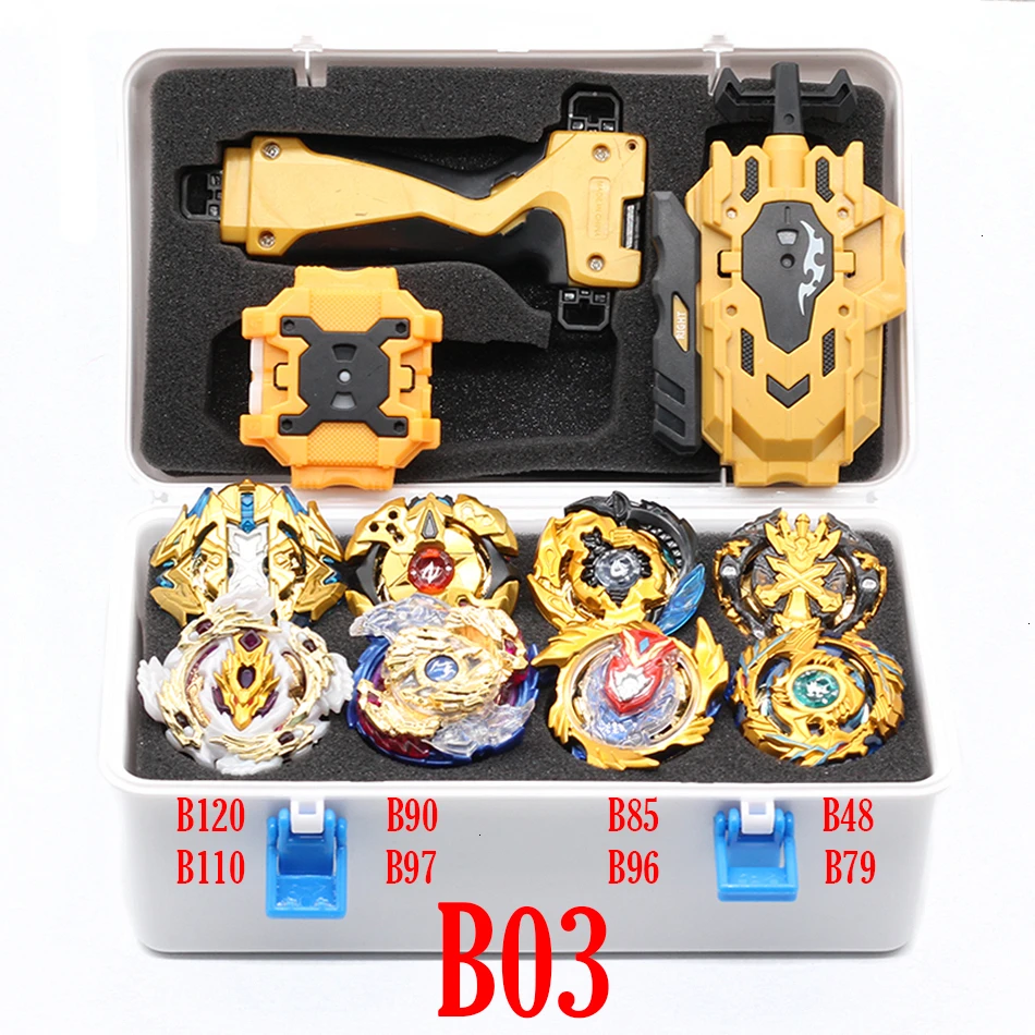 Beyblade Burst Toy B150 B149 B148 Metal Funsion Bayblade Set Storage Box With Handle Launcher Plastic Box Toys For Children gift