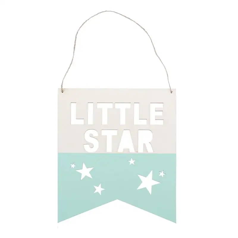 

1 Pc Nordic Style Shooting Decorative Props Hanging Pendant Tag Wall Decor Hang Tag for Kids Room Party Decoration - Little Star