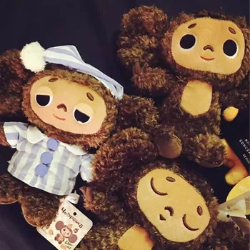 

Russian Animation Periphery Cheburashka Short Plush Toy Big Ear Pajamas Monkey Doll Cartoon Anime Cute Children Birthday Present