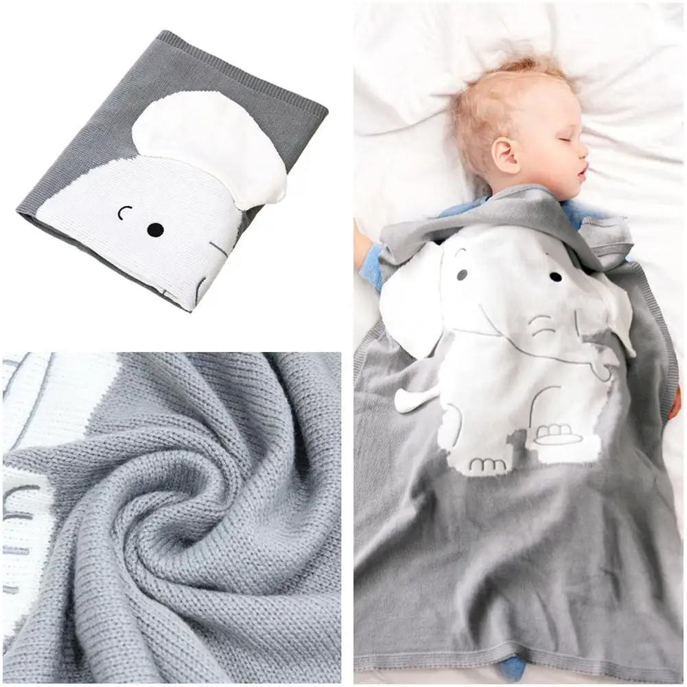 Ultra-Soft Cute Cotton Blankets Rabbit Bedding Cover Newborn Baby Bunny Warm Bed