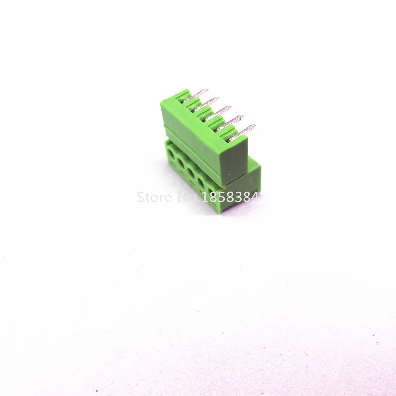 100 шт. 2EDGK-3.81-5P+ 2EDGR-3.81-5P 2EDGK 2EDGR 5Pin 3,81 мм Прямоугольный штыревой штекер-в винтовое устройство для сращивания кабелей
