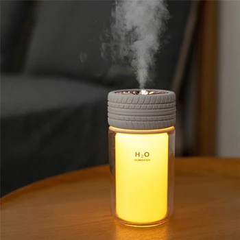 

260ml Ultrasonic Air Humidifier Home Car Purifier Cooling Mist Maker Aroma Essential Oil Diffuser Romantic Soft Light Atomizer