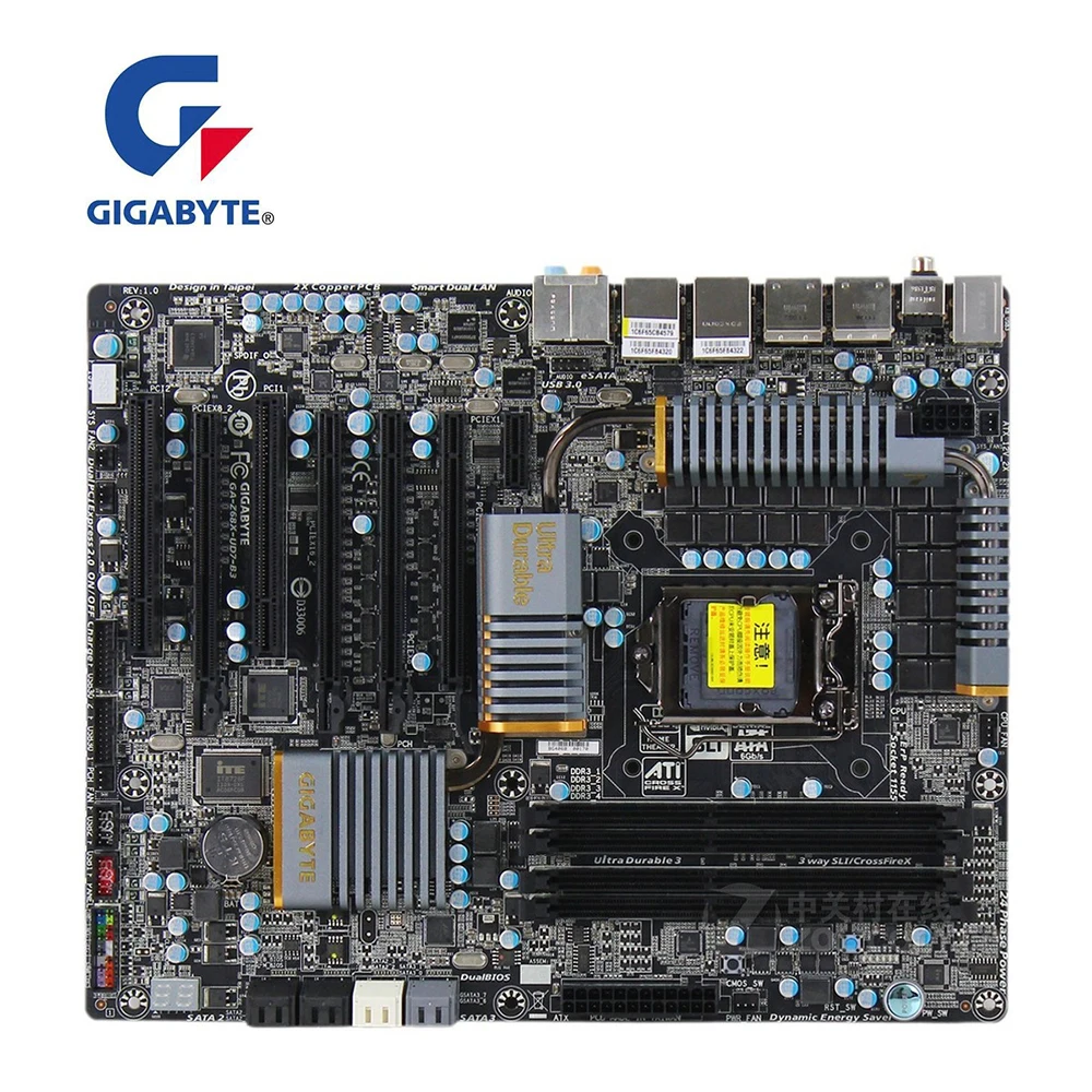 Для GIGABYTE GA Z68X UD7 B3 материнская плата для компьютера PCI E 3 0 LGA 1155 DDR3 Intel Z68