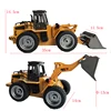Huina 1532 Rc Truck Tractor 1:18 6Ch Alloy Shovel Remote Control Truck Engineering Bulldozer Model Toy Toys for Boys Kids Gift 6