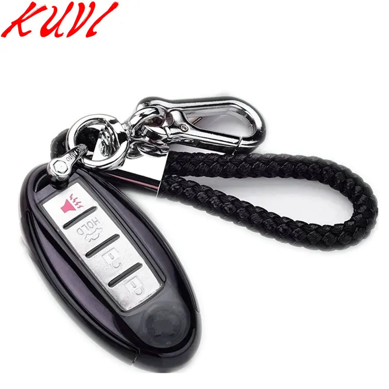 Чехол для ключа автомобиля fob для Nissan Qashqai J10 J11 X-Trail t31 t32 kicks Tiida Pathfinder муранское Примечание Juke Infiniti аксессуары