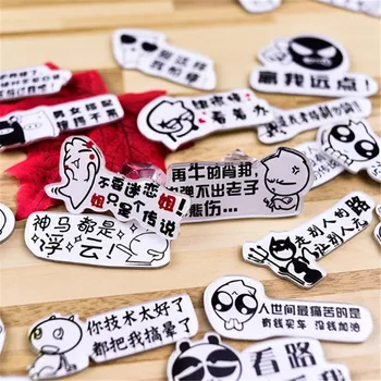 

1 PCS Cartoon cute Naughty white rabbit Icons Acrylic Badges for Backpack Badges Clothes Plastic Badge Kawaii Pin brooch Badge