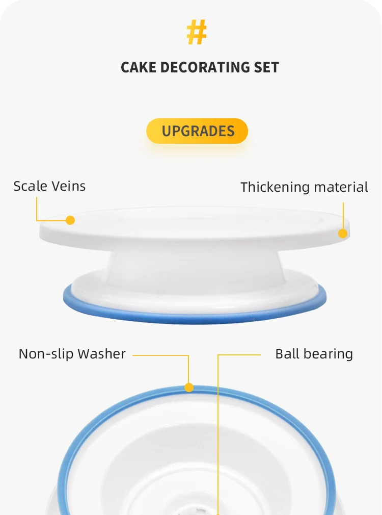 Пластиковая тарелка для торта вращающаяся противоскользящая круглая подставка для торта украшение поворотный стол кухонная сковородка "сделай сам" инструмент для выпечки