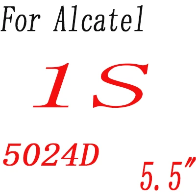 Экран протектор для Alcatel Работает с любым оператором, 1 1E(U3) 1X 1C 1S 3 3L 5 5024D 5033D 5034D закаленное Стекло пленка защитная крышка - Цвет: Alcatel 1S 5024D