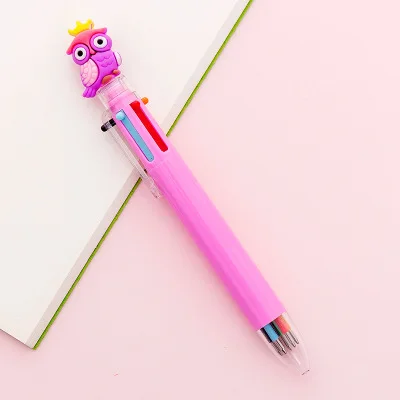 Lovely Unicorn Power 6Colors Chunky Ballpoint Pen School Office Supply Gift Stationery Papelaria Escolar - Цвет: A0425