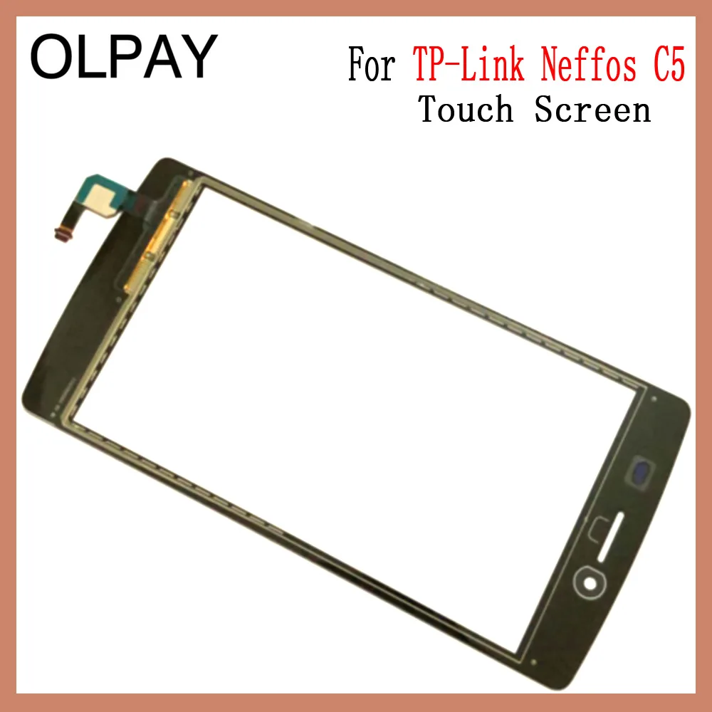 OLPAY 5.0'' Mobile Touch Screen For TP-Link Neffos C5 Touch Screen TouchScreen Digitizer Panel Front Glass Free Adhesive+Wipes