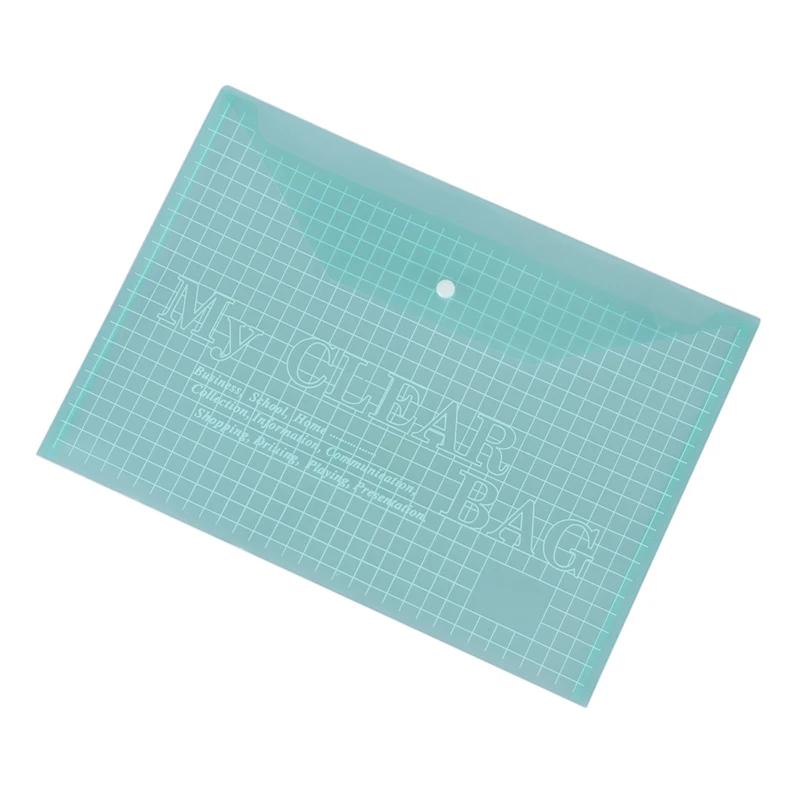 5X A4 Stud Plastic Popper Files Folders Document Wallet Office Depot Multi Color