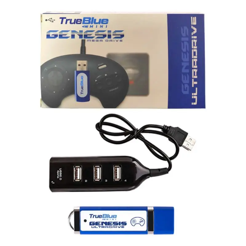 

813 Games True Blue G1 Mini-Ultradrive Pack Game Console for Genesis/for MegaDrive Mini 2-Player Games Gaming Accessories